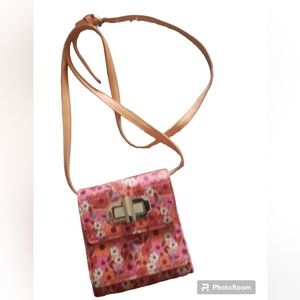 No Boundaries Electric Peach Floral Crossbody/Wallet